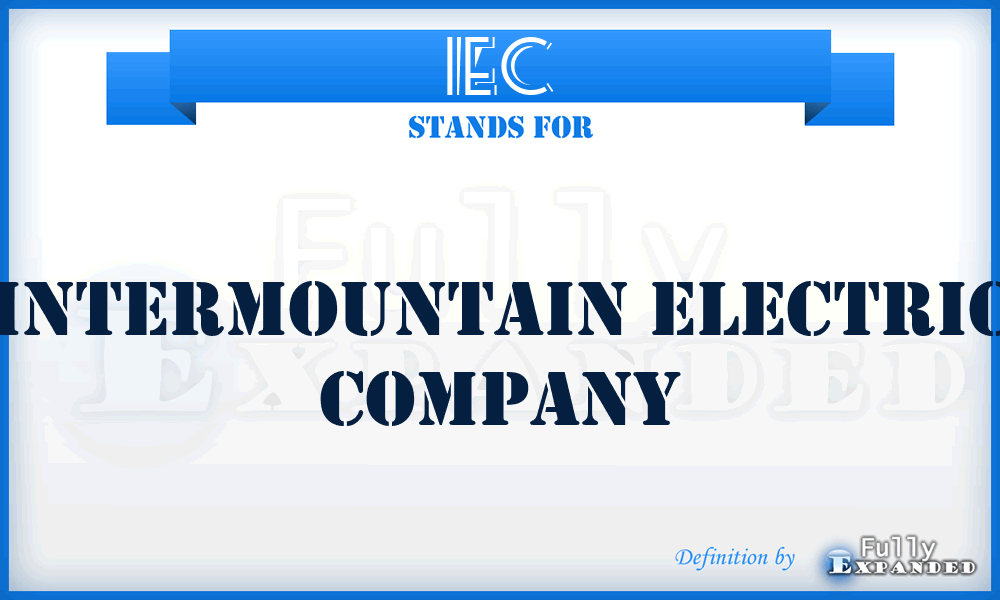 IEC - Intermountain Electric Company
