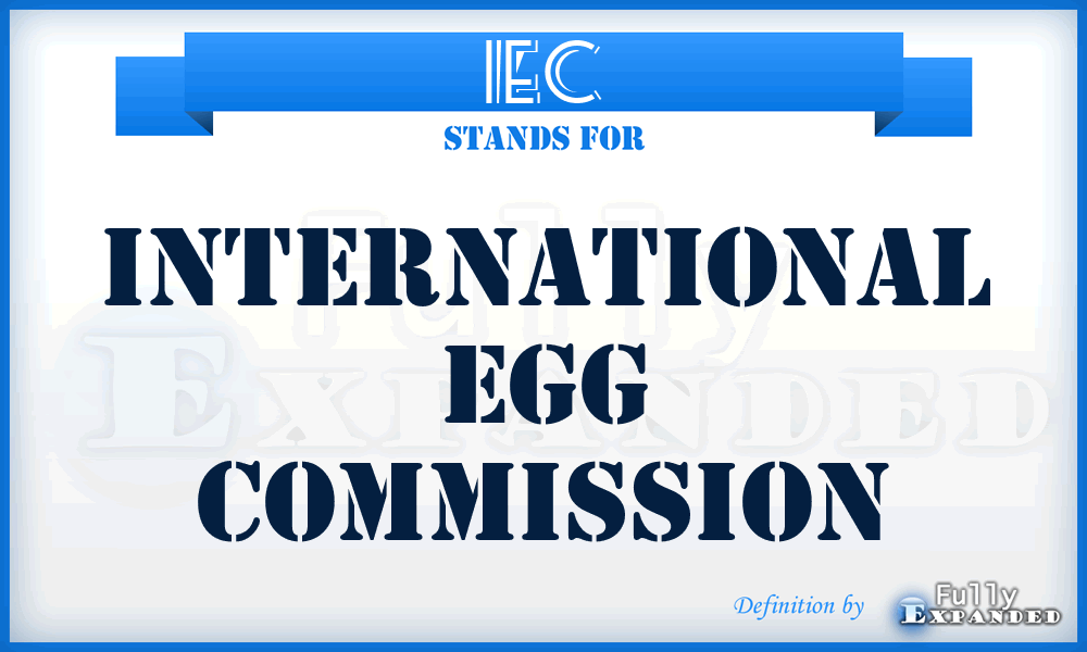 IEC - International Egg Commission