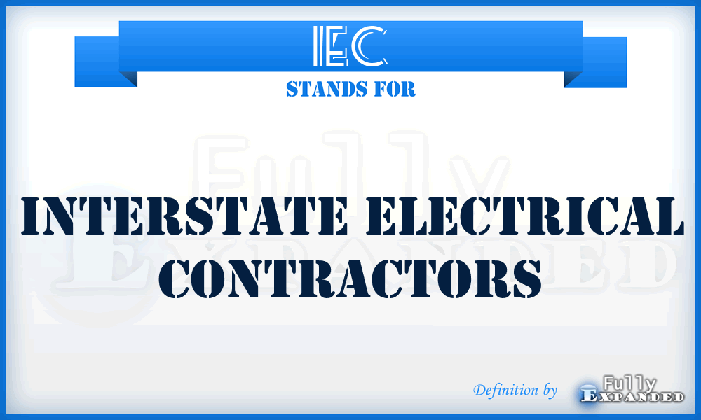 IEC - Interstate Electrical Contractors