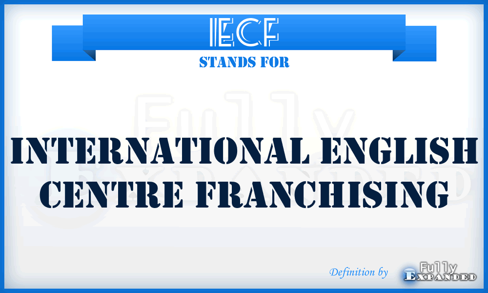 IECF - International English Centre Franchising