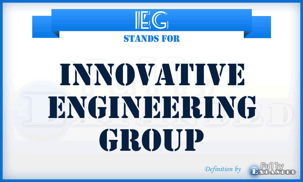 IEG - Innovative Engineering Group