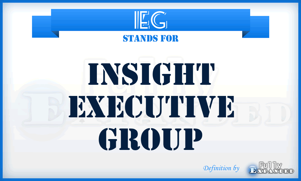 IEG - Insight Executive Group