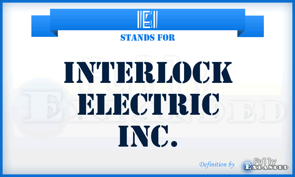IEI - Interlock Electric Inc.