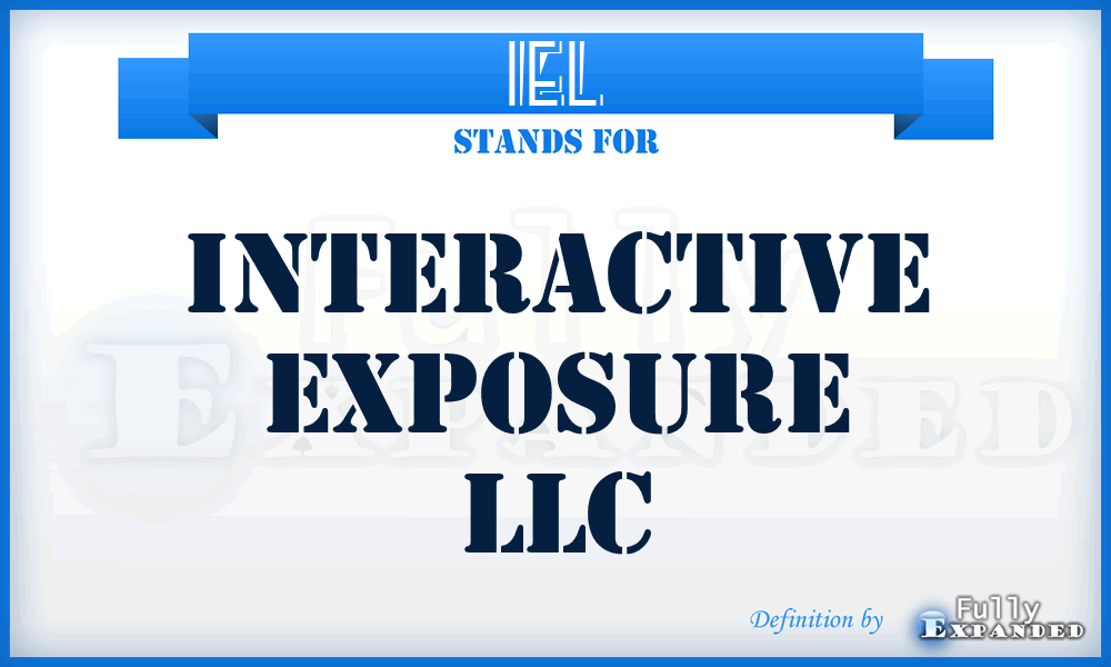 IEL - Interactive Exposure LLC