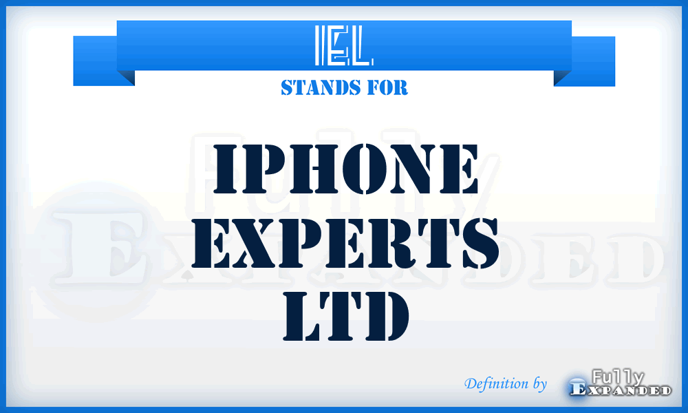 IEL - Iphone Experts Ltd