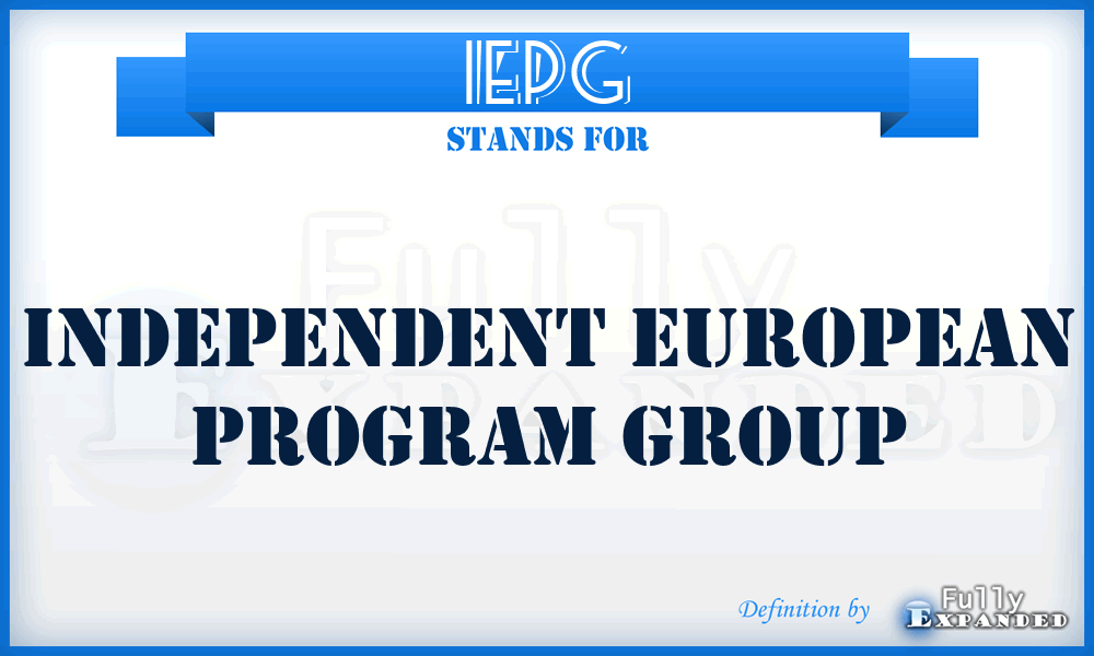 IEPG - Independent European Program Group