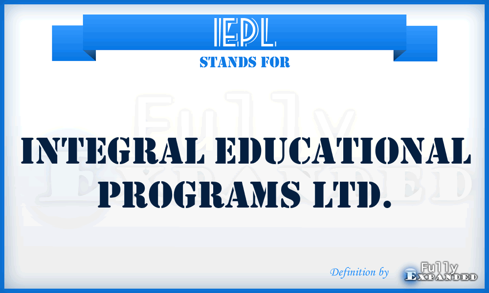 IEPL - Integral Educational Programs Ltd.