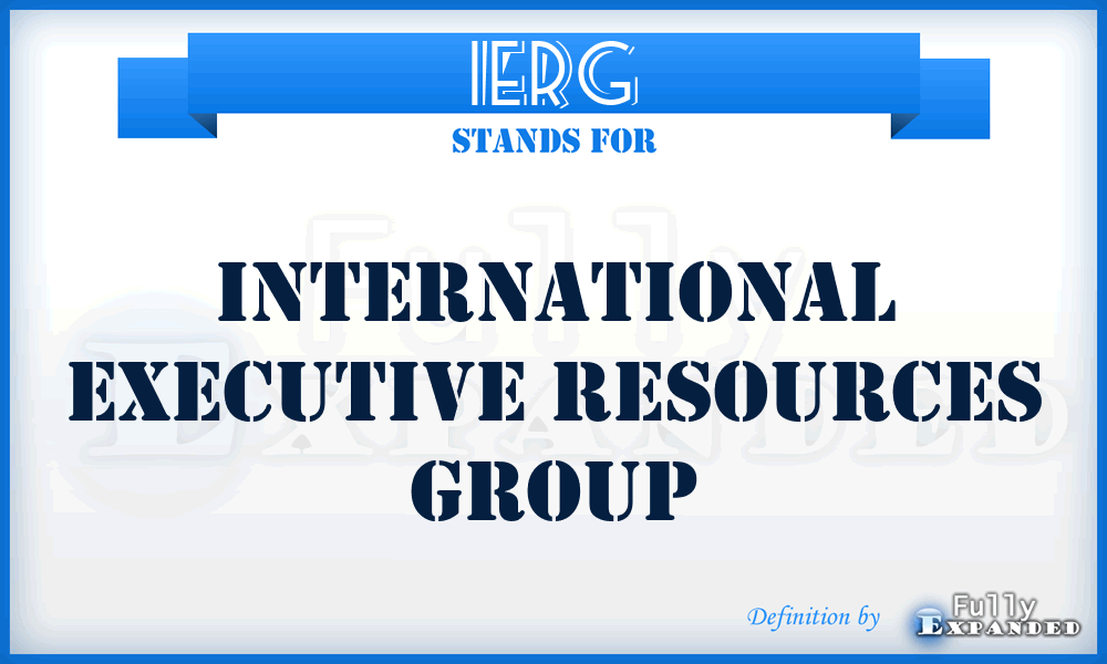 IERG - International Executive Resources Group