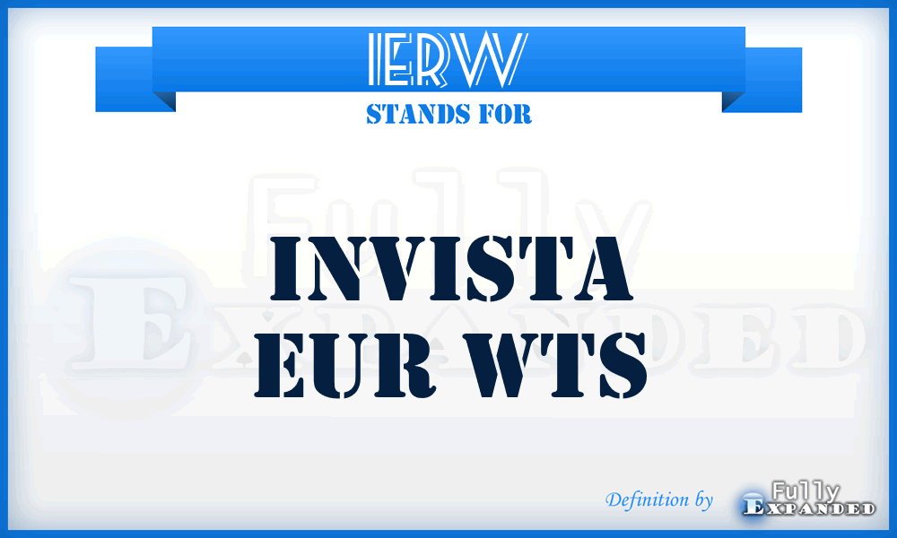 IERW - Invista Eur Wts