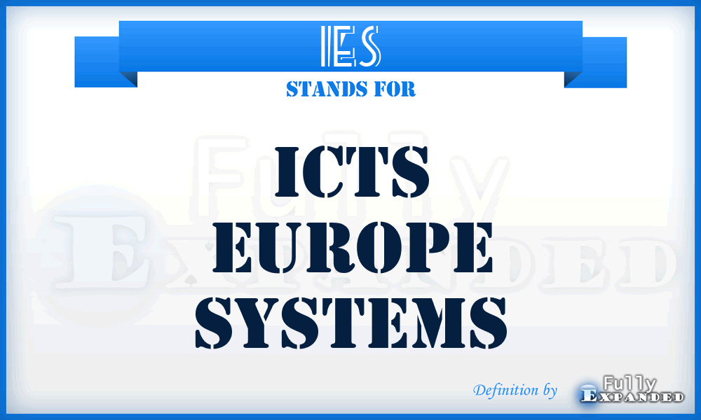 IES - Icts Europe Systems