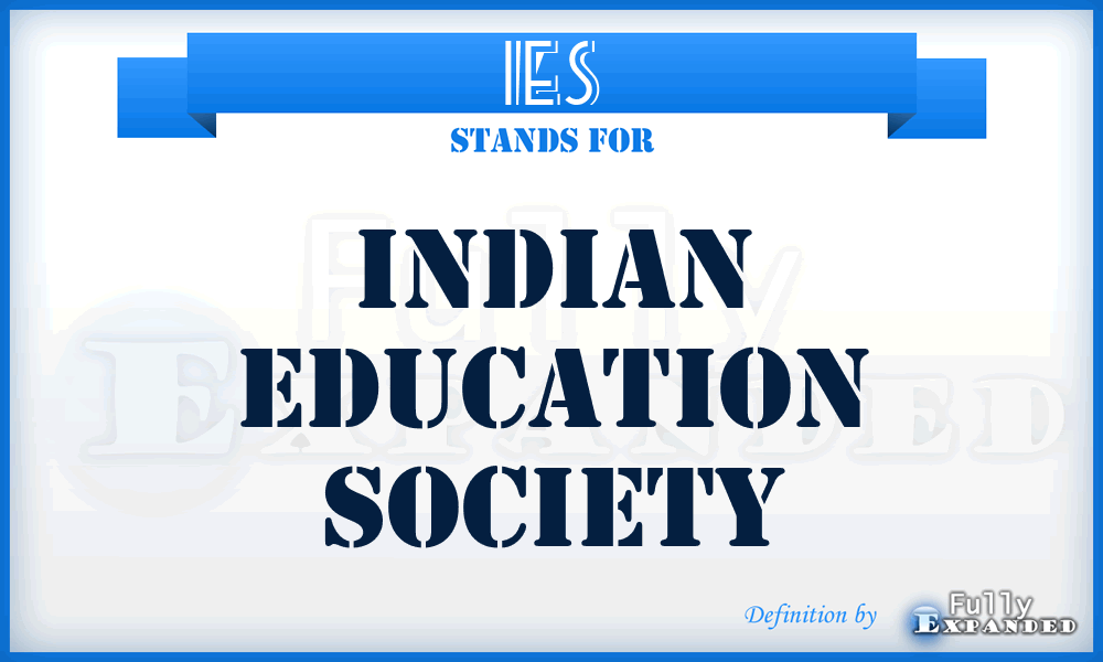 IES - Indian Education Society