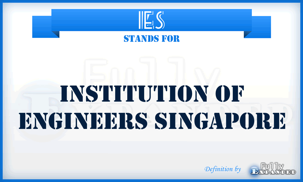 IES - Institution Of Engineers Singapore
