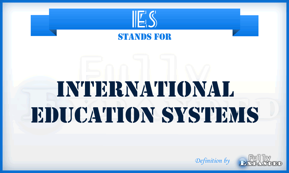 IES - International Education Systems