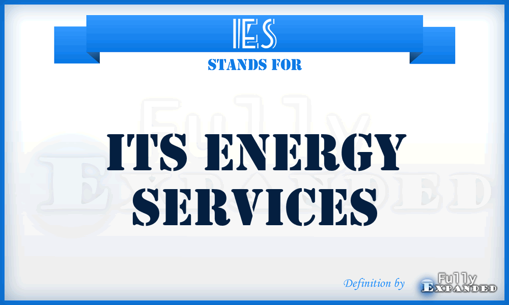 IES - Its Energy Services