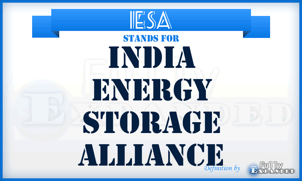 IESA - India Energy Storage Alliance