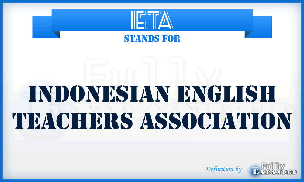 IETA - Indonesian English Teachers Association