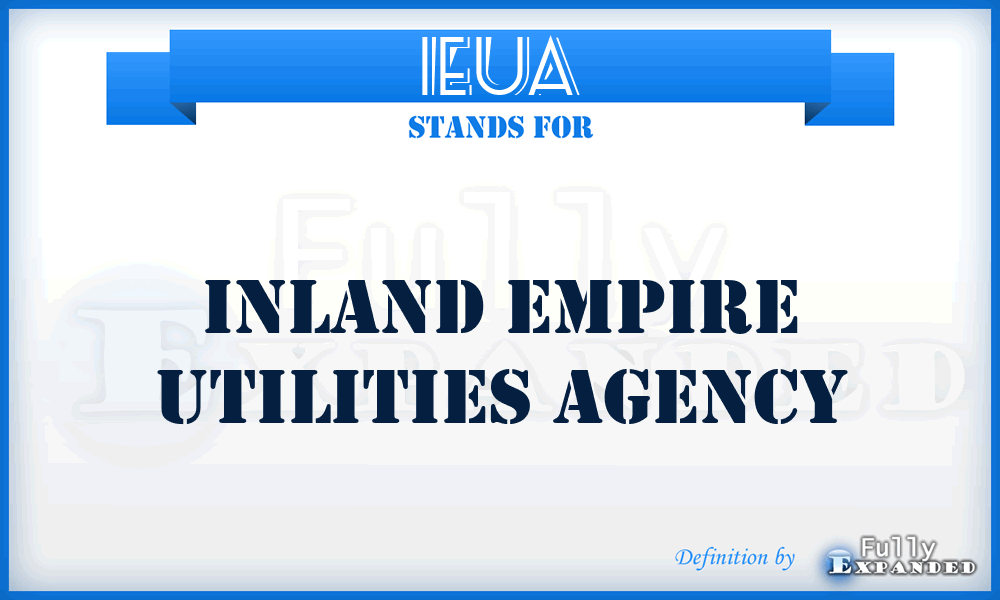IEUA - Inland Empire Utilities Agency