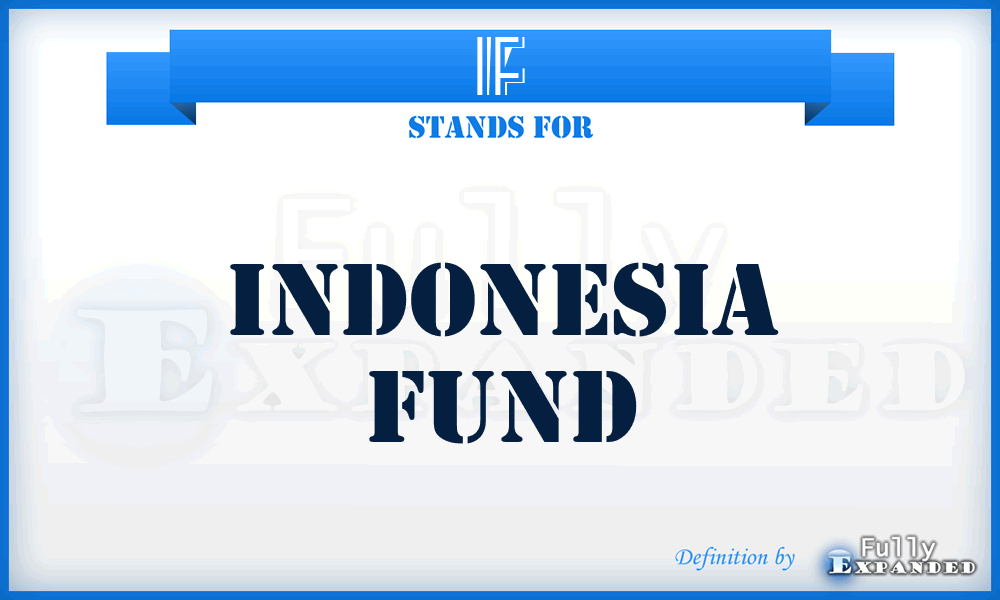 IF - Indonesia Fund