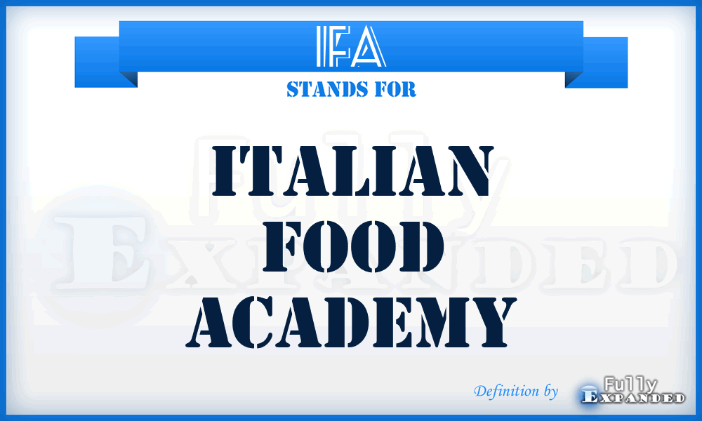 IFA - Italian Food Academy