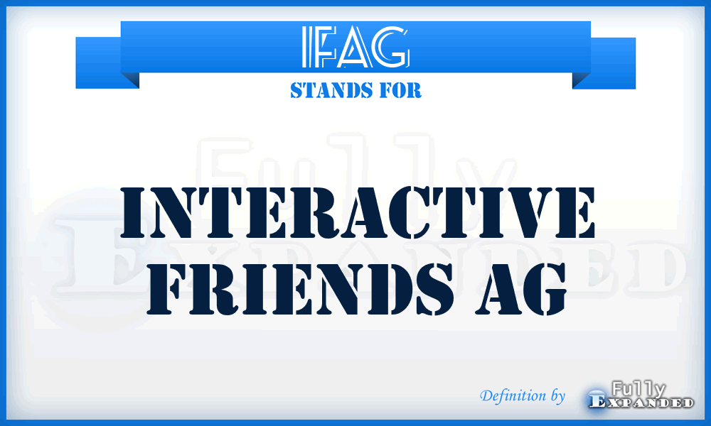 IFAG - Interactive Friends AG