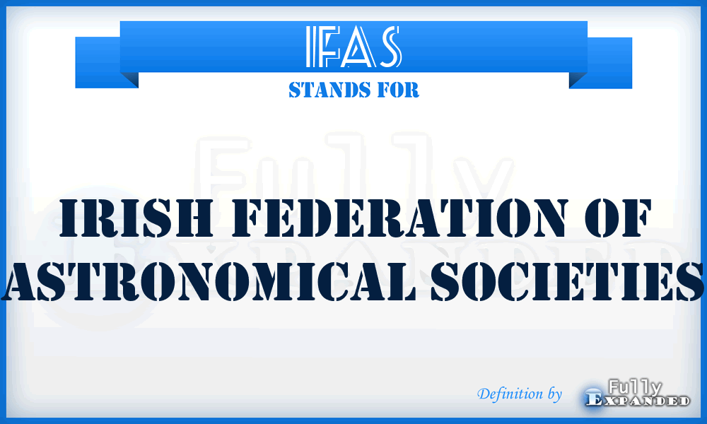 IFAS - Irish Federation of Astronomical Societies