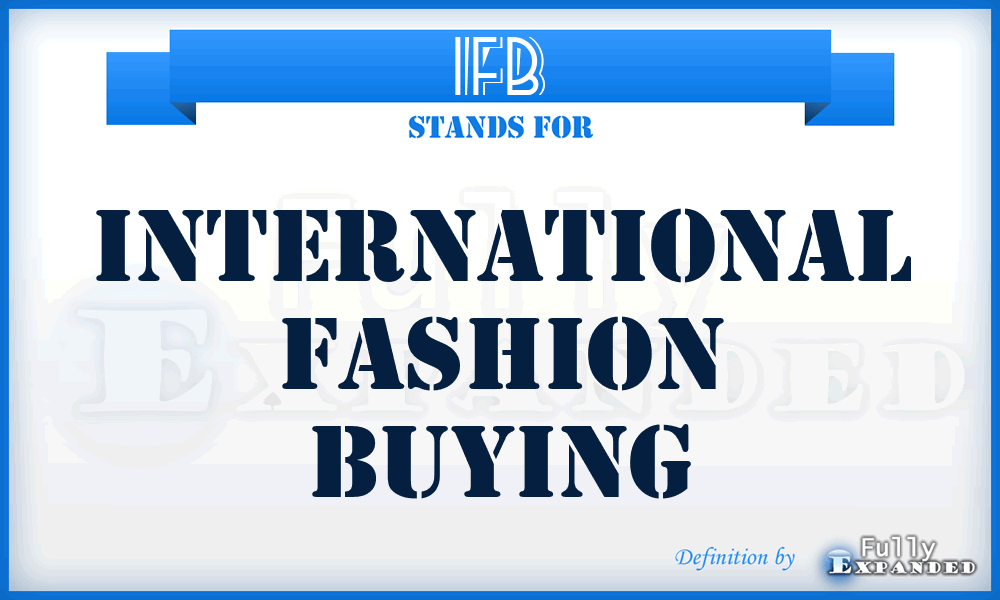 IFB - International Fashion Buying