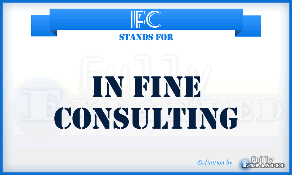 IFC - In Fine Consulting