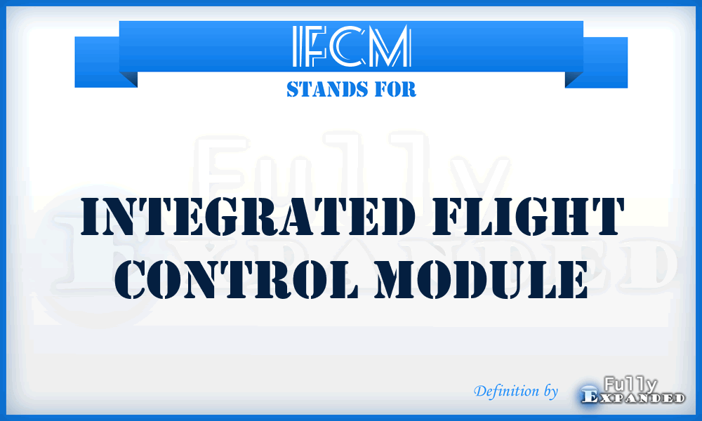IFCM - integrated flight control module