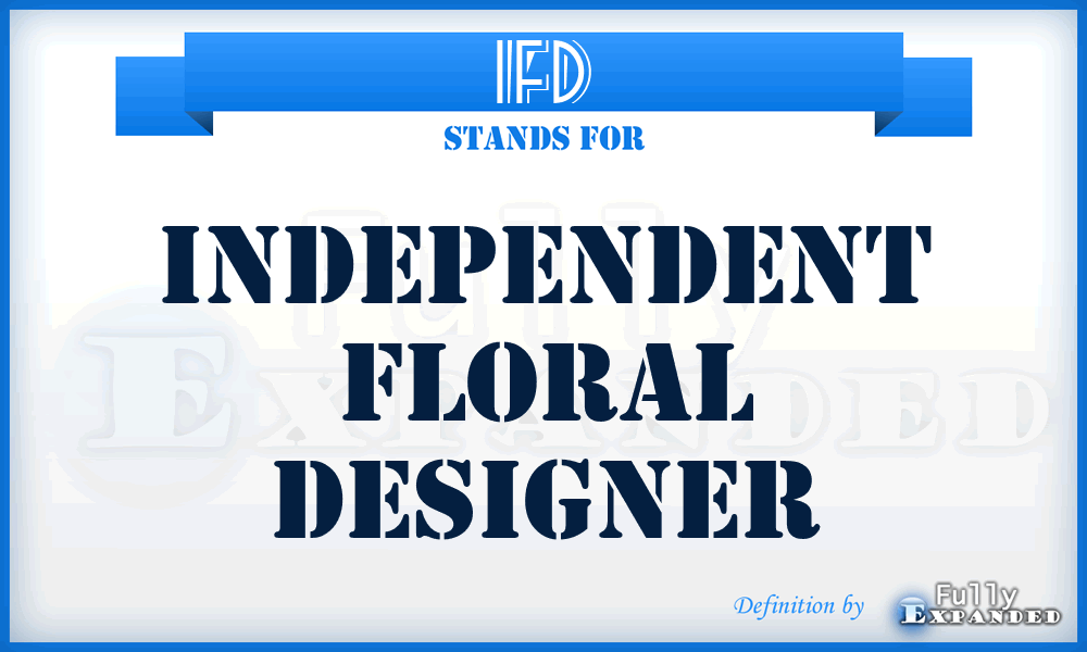 IFD - Independent Floral Designer