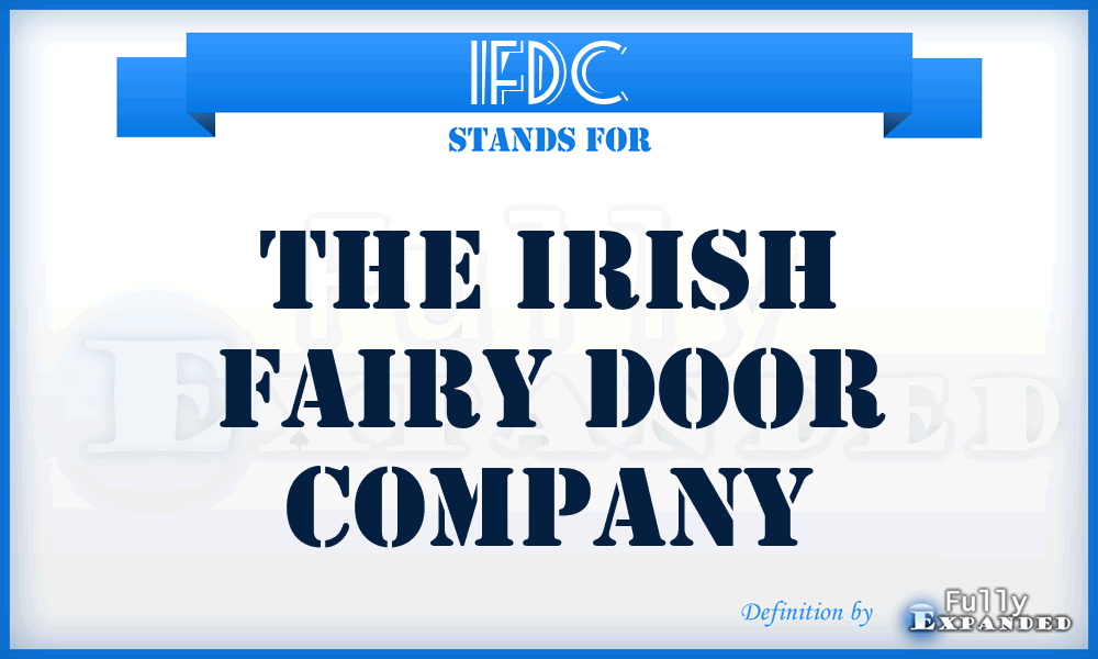 IFDC - The Irish Fairy Door Company