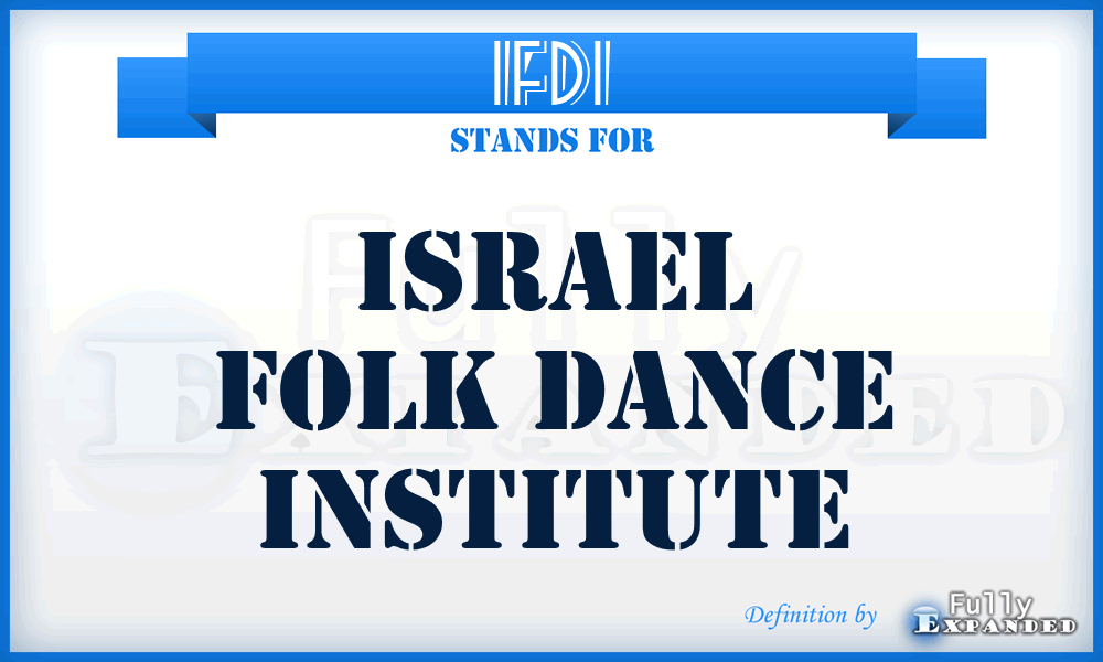 IFDI - Israel Folk Dance Institute