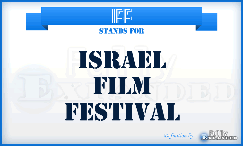 IFF - Israel Film Festival