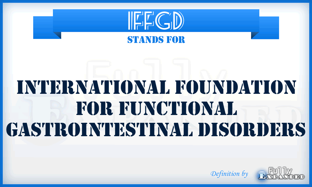 IFFGD - International Foundation for Functional Gastrointestinal Disorders