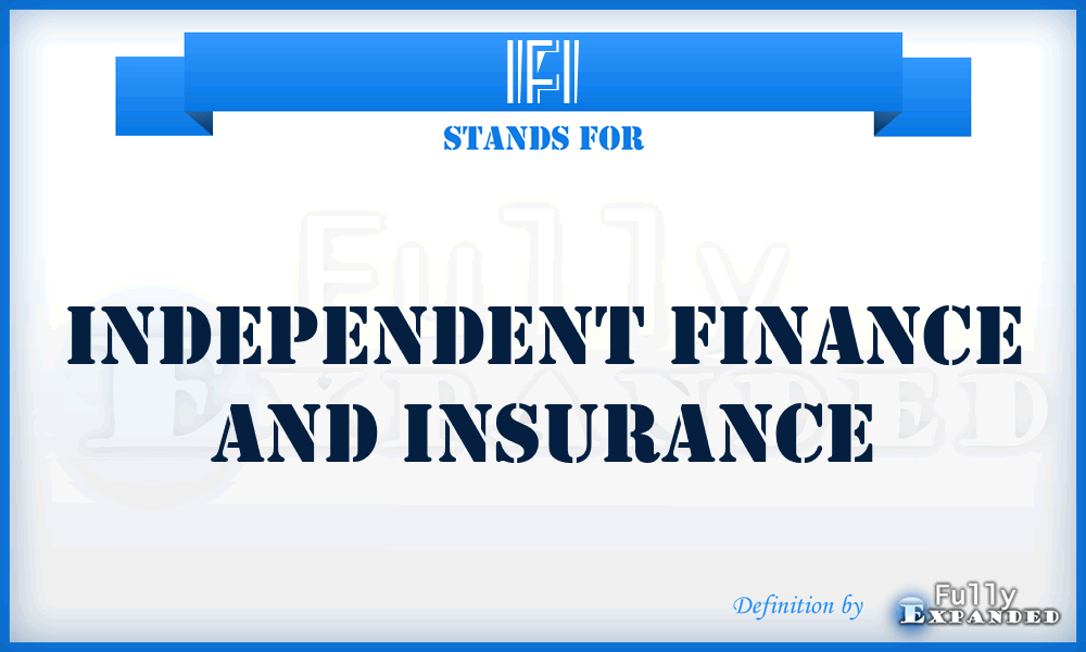 IFI - Independent Finance and Insurance