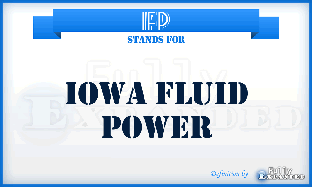 IFP - Iowa Fluid Power