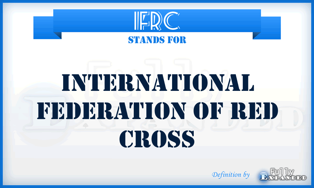 IFRC - International Federation of Red Cross