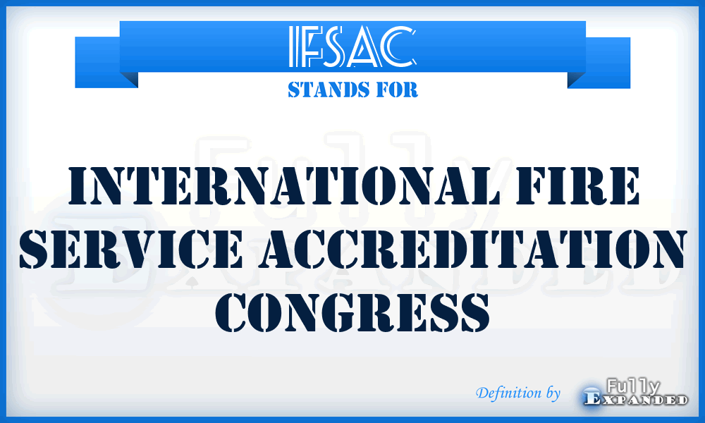 IFSAC - International Fire Service Accreditation Congress