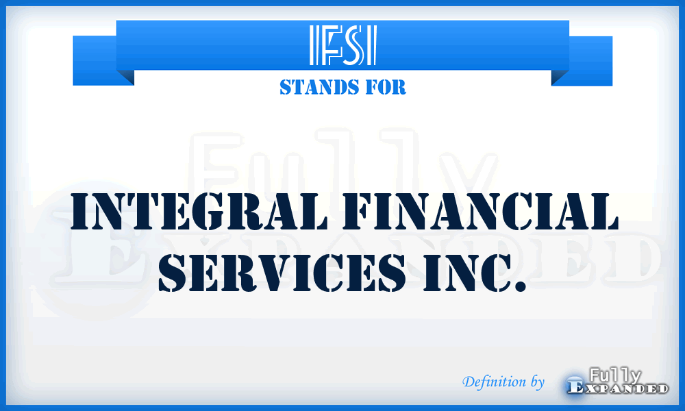 IFSI - Integral Financial Services Inc.