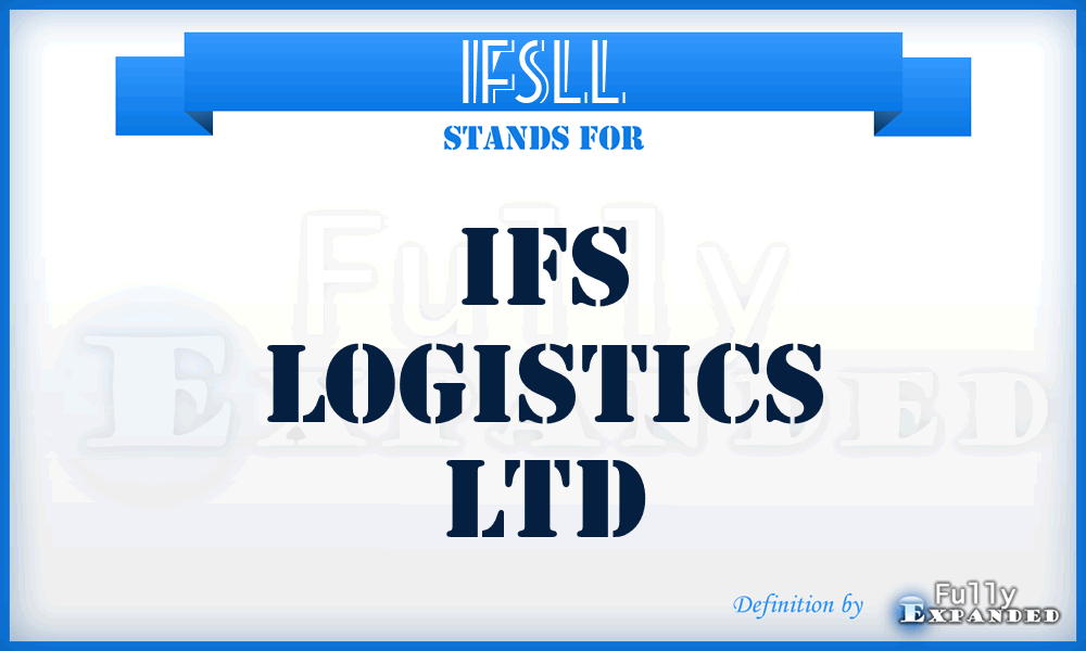 IFSLL - IFS Logistics Ltd