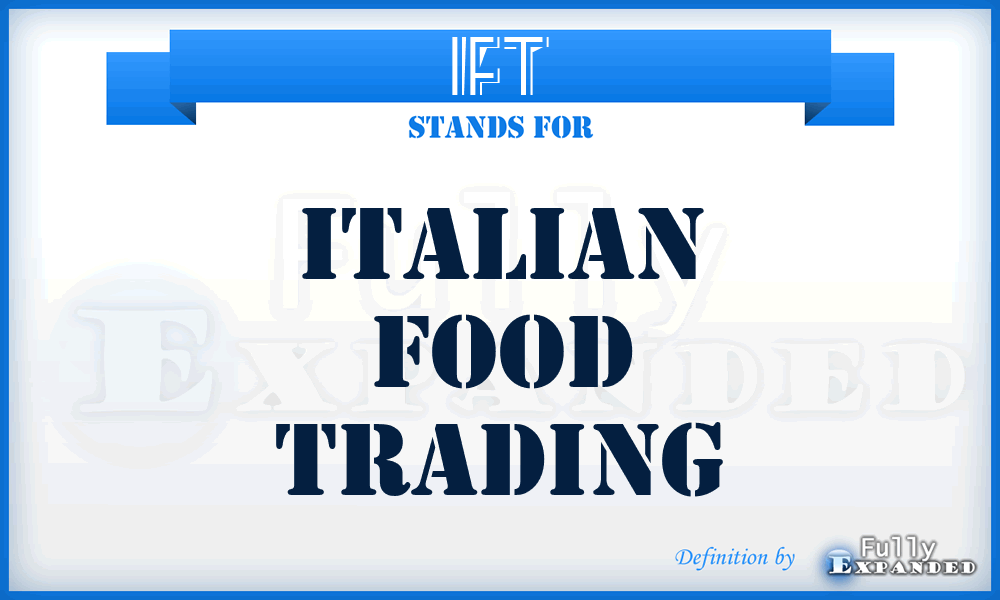 IFT - Italian Food Trading