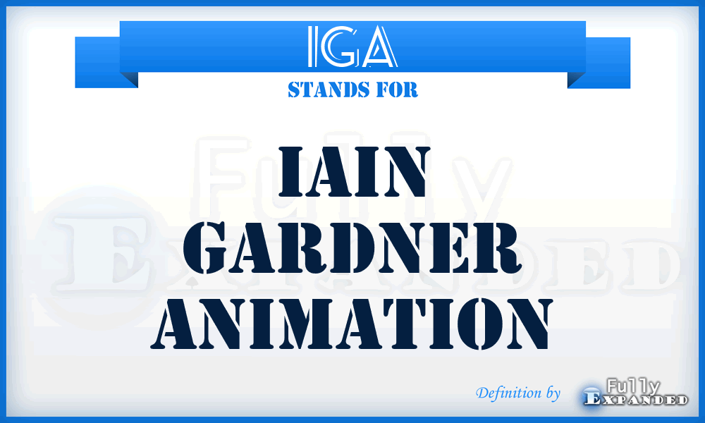 IGA - Iain Gardner Animation
