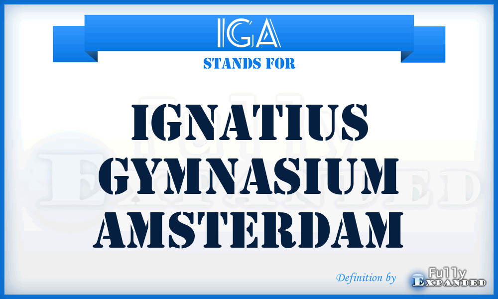 IGA - Ignatius Gymnasium Amsterdam