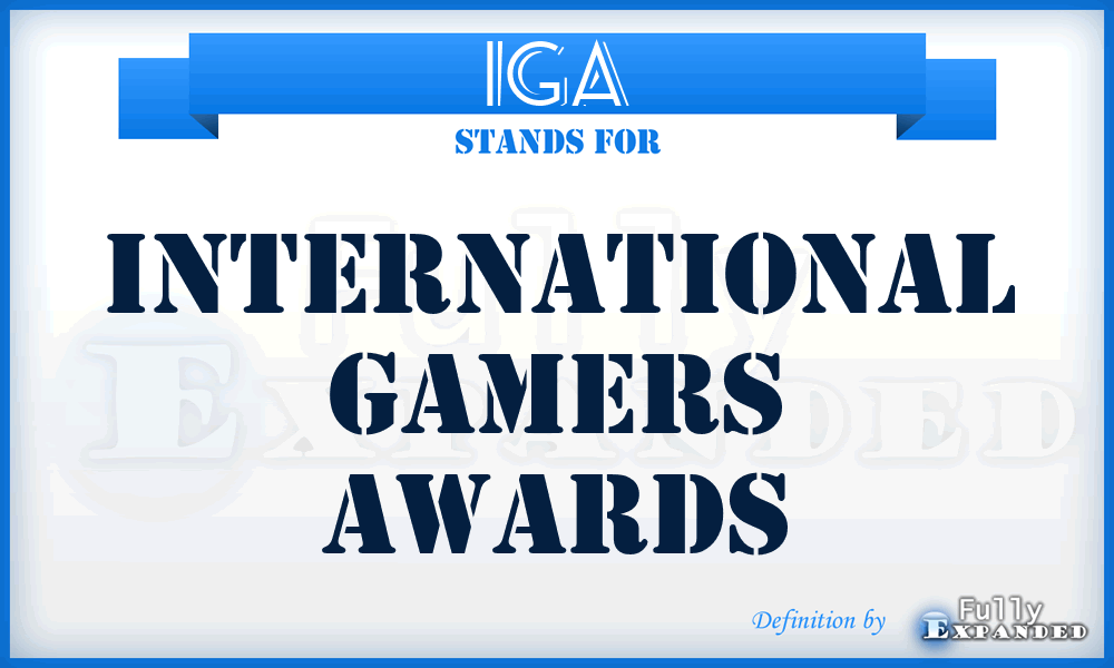 IGA - International Gamers Awards