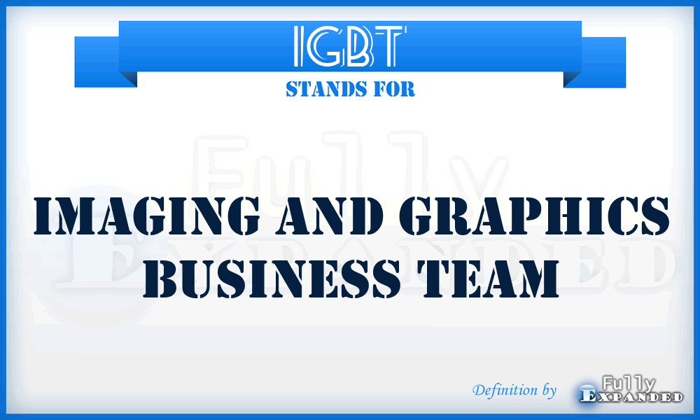 IGBT - Imaging and Graphics Business Team