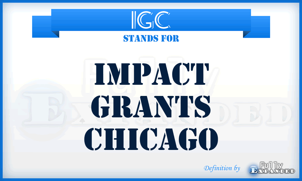 IGC - Impact Grants Chicago