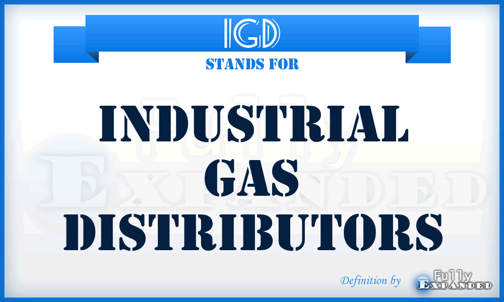 IGD - Industrial Gas Distributors