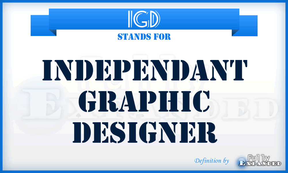 IGD - Independant Graphic Designer
