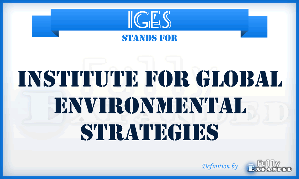 IGES - Institute for Global Environmental Strategies