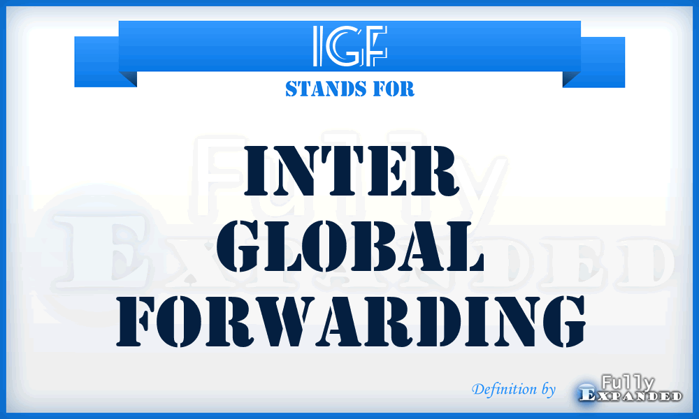 IGF - Inter Global Forwarding