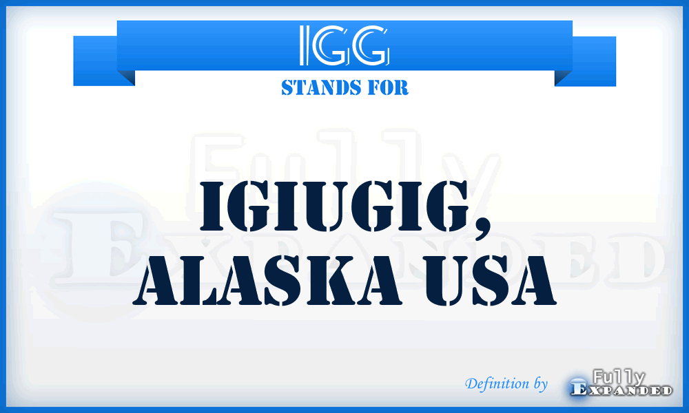 IGG - Igiugig, Alaska USA